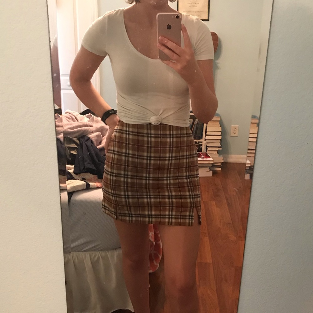 John Galt Plaid Skirt